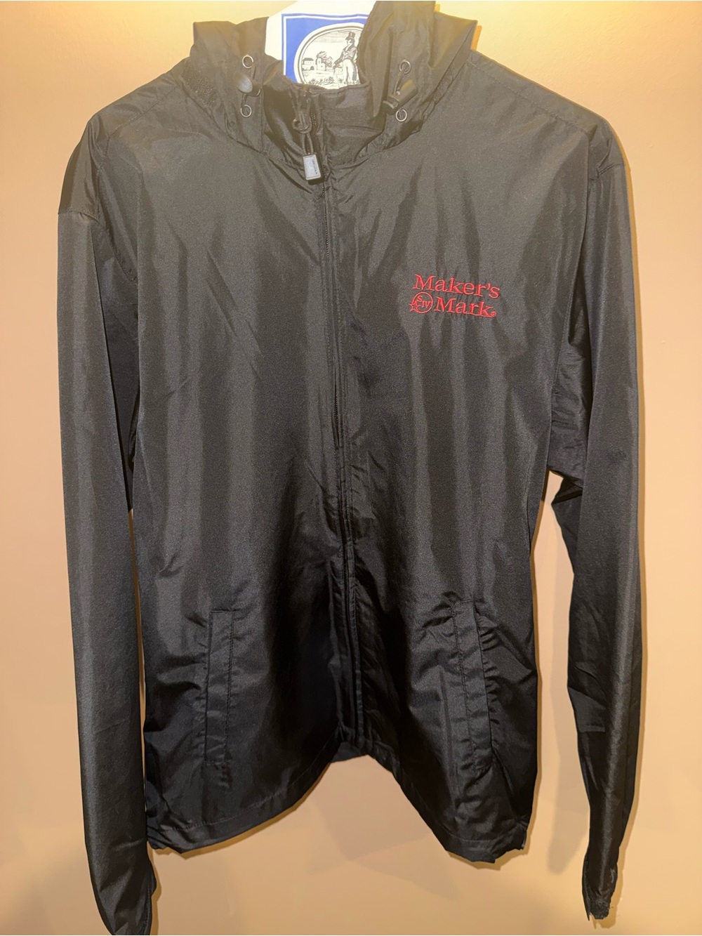 Maker's Mark Women's Black Windbreaker Jacket